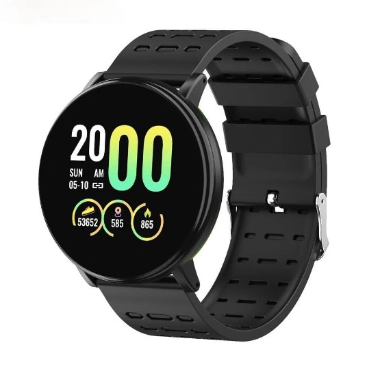 D2C Vision ID119 smart watch with fitness tracker and heart rate monitor. 