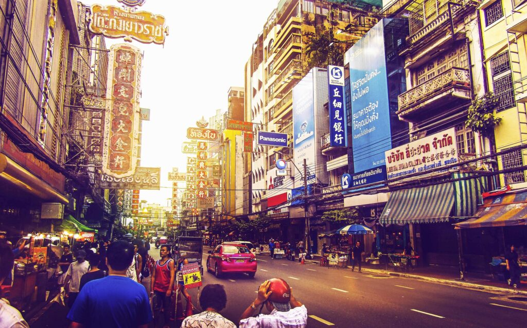 Thailand is known for its fast-moving life. The streets of Thailand are filled with hustle and bustle of daily life.